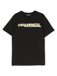 DSQUARED2 KIDS t-shirt en coton à logo imprimé - Noir