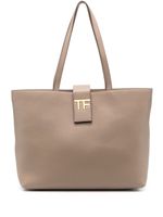 TOM FORD sac cabas à plaque logo - Gris TOM FORD sac cabas à plaque logo - Gris