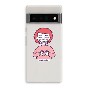 Hartje: Google Pixel 6 Pro Transparant Hoesje