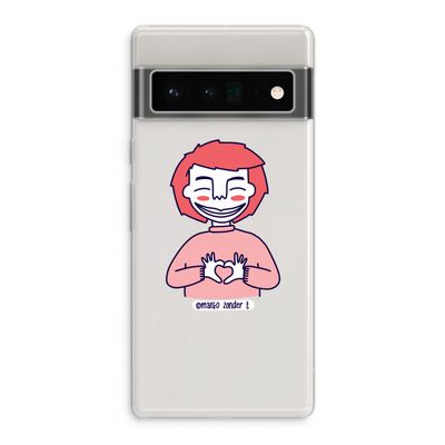 Hartje: Google Pixel 6 Pro Transparant Hoesje