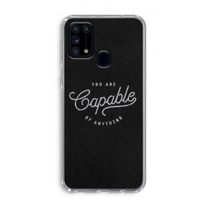 Capable: Samsung Galaxy M31 Transparant Hoesje