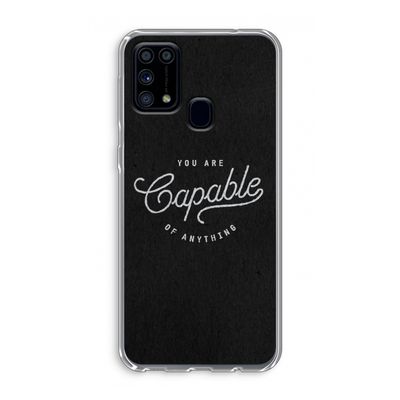 Capable: Samsung Galaxy M31 Transparant Hoesje
