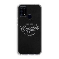 Capable: Samsung Galaxy M31 Transparant Hoesje
