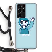 Zwaai: Samsung Galaxy S21 Ultra Transparant Hoesje met koord