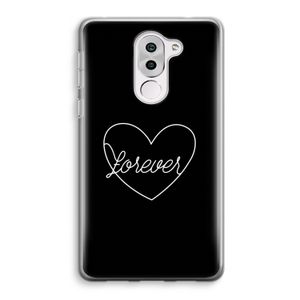Forever heart black: Honor 6X Transparant Hoesje