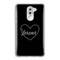 Forever heart black: Honor 6X Transparant Hoesje