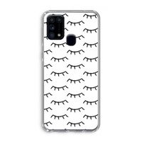 Wimpers: Samsung Galaxy M31 Transparant Hoesje