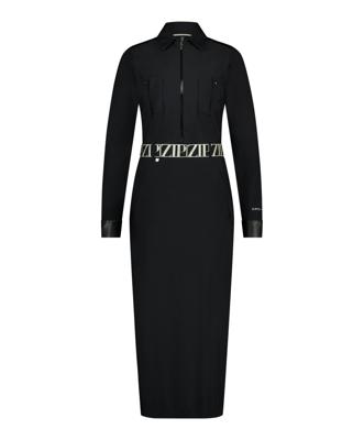 Zip73 Longdress Zip W25/622/01/001 Jurk 001 Black
