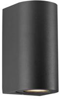 Nordlux Wandlamp Canto Maxi2 rond 2x GU10 zwart IP44 - 4800952