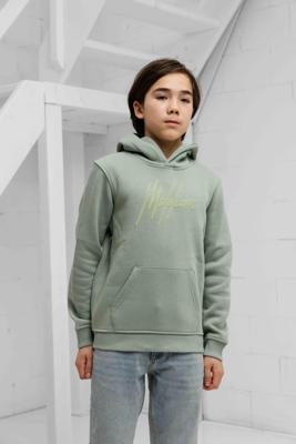 Malelions Striped Signature Hoodie Kids Groen - Maat 140 - Kleur: Groen | Soccerfanshop
