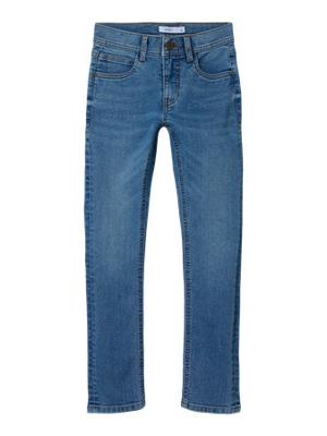 Name it winter jeansbroek jongens - blauw - slim fit - NkmSilas