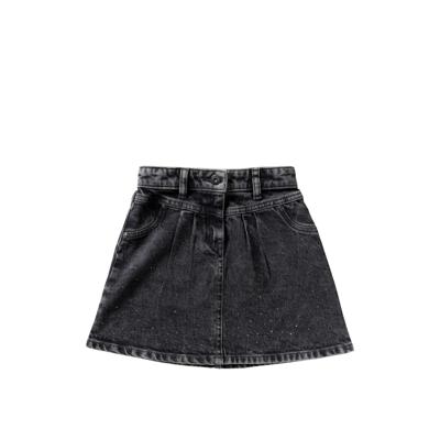 Your wishes winter rok meisjes - grijs - denim, glitter, stretch