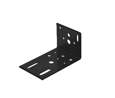 GB hoekanker 50x 90/60x2.5 epoxy zwart etiket | 100 stuks - GB072492B001