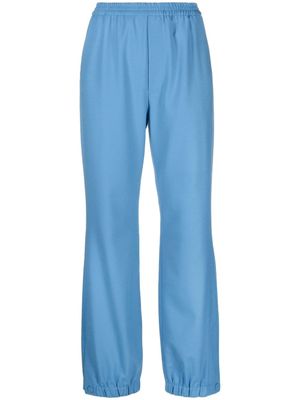 Nanushka pantalon de jogging droit - Bleu