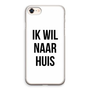 Ik wil naar huis: iPhone 8 Transparant Hoesje