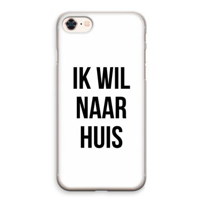 Ik wil naar huis: iPhone 8 Transparant Hoesje