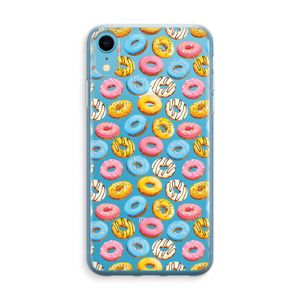 Pink donuts: iPhone XR Transparant Hoesje