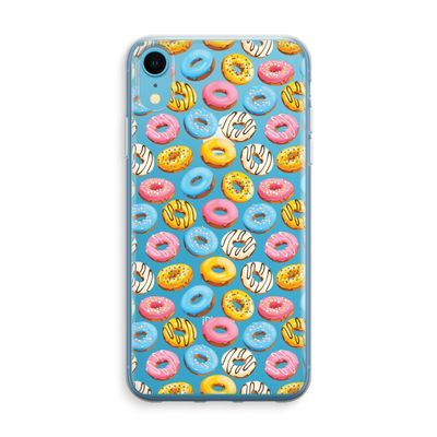Pink donuts: iPhone XR Transparant Hoesje