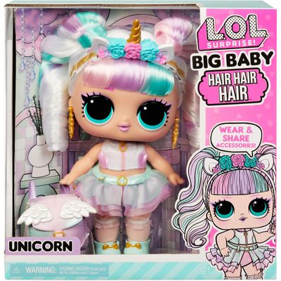 L.O.L. Surprise! - Big Baby Hair Hair Hair Doll - Unicorn Pop