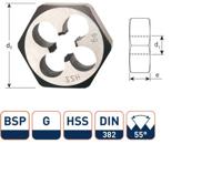 Rotec Zeskant snijmoer bsp g1.1/4 din382 hss