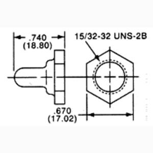 TE Connectivity 1437626-8 TE AMP Toggle Pushbutton and Rocker Switches 1 stuk(s)