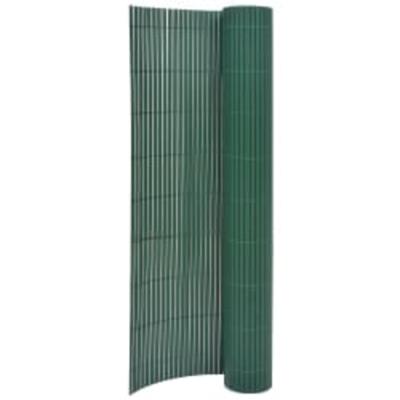 VidaXL Tuinafscheiding dubbelzijdig 90x400 cm groen
