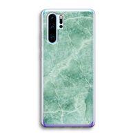 Groen marmer: Huawei P30 Pro Transparant Hoesje