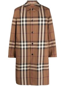 Burberry Vintage Check-pattern cotton coat - Marron