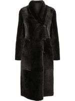 Emporio Armani manteau réversible à boutonnière croisée - Noir