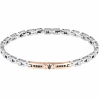 Maserati Roestvrij staal 21,5 cm Zilverkleurig Heren armband
