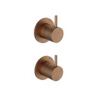 Hotbath Cobber Afbouwdeel - 2-weg omstel - Living colours - Verouderd Messing CB129EXTAB
