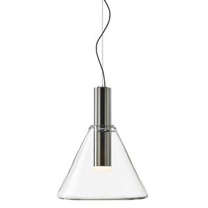 Bomma Phenomena Hanglamp - Cone - Helder - geborsteld zilver