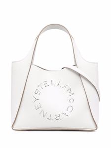 Stella McCartney sac à main à logo Stella - Blanc