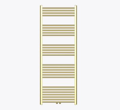 Handdoekradiator Belrad | 160x60 cm | Midden aansluiting | 557 watt | Geborsteld Goud