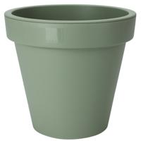 Pro Garden Bloempot - groen - rond - D30 cm - kunststof - plantenpot - tuin buiten