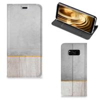 Samsung Galaxy S8 Book | Wallet Case | Wood Concrete