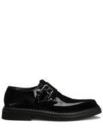 Dolce & Gabbana chaussures en cuir à double boucle - Noir