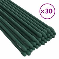 vidaXL Plantenstaken 30 st 150 cm staal groen - thumbnail