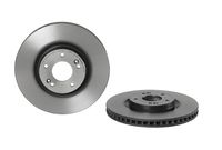 Remschijf COATED DISC LINE BREMBO, Remschijftype: Binnen geventileerd, u.a. für Hyundai, KIA