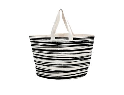 Bo Weevil Strandtas canvas - gestreept