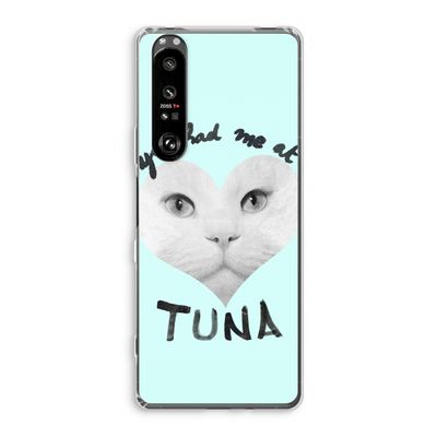 You had me at tuna: Sony Xperia 1 III Transparant Hoesje