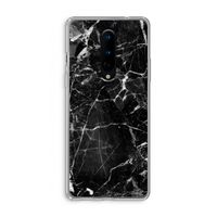 Zwart Marmer 2: OnePlus 8 Transparant Hoesje