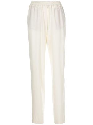 ZEYNEP ARCAY pantalon de jogging fuselé en laine - Blanc