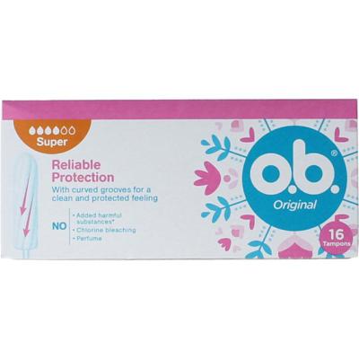 OB Tampons original super
