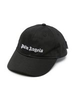 Palm Angels Kids casquette en coton à logo brodé - Noir - thumbnail