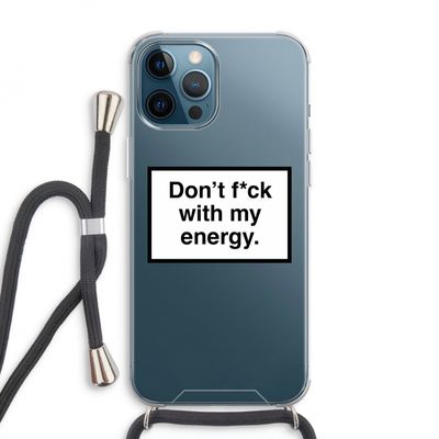 My energy: iPhone 12 Pro Max Transparant Hoesje met koord