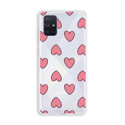 Ondersteboven verliefd: Galaxy A71 Transparant Hoesje