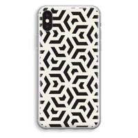 Crazy pattern: iPhone XS Transparant Hoesje