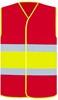 Korntex KX144 National Safety Vest - Red/Yellow/Red - S/M