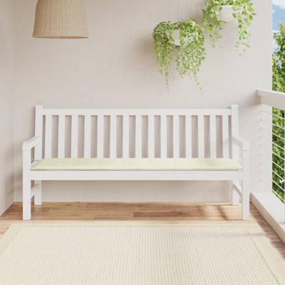 VidaXL Tuinbankkussen 180x50x3 cm oxford stof crèmekleurig